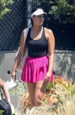 APRIL LOVE GEARY Finishes Her Tennis Class in Malibu 09/01/2022