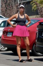 APRIL LOVE GEARY Finishes Her Tennis Class in Malibu 09/01/2022