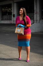 ASHLEY GRAHAM Arrives at Etro Show at Milan Fashion Week 09/23/2022