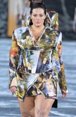 ASHLEY GRAHAM Walks Runway at Balmain Show at Paris Fashion Week 09/28/2022