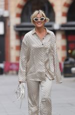 ASHLEY ROBERTS Arrives at Heart Radio in London 09/15/2022