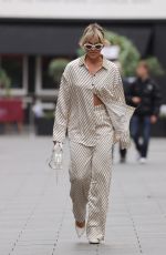 ASHLEY ROBERTS Arrives at Heart Radio in London 09/15/2022