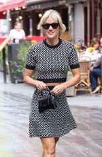 ASHLEY ROBERTS Arrives at Heart Radio Studios in London 09/06/2022
