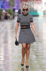 ASHLEY ROBERTS Arrives at Heart Radio Studios in London 09/06/2022