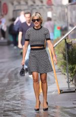 ASHLEY ROBERTS Arrives at Heart Radio Studios in London 09/06/2022