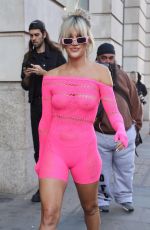 ASHLEY ROBERTS Arrives at Poster Girl at London Fashion Week 09/16/2022