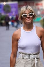 ASHLEY ROBERTS Leaves Heart Breakfast Show in London 09/08/2022