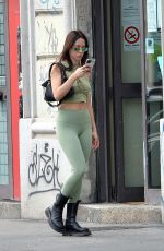 AURORA RAMAZOTTI Arrives at Her New Apartment in Milan 09/07/2022