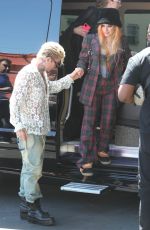 AVRIL LAVIGNE and Mod Sun Out for Lunch at El Compadre Restaurant in Hollywood Walk 08/31/2022