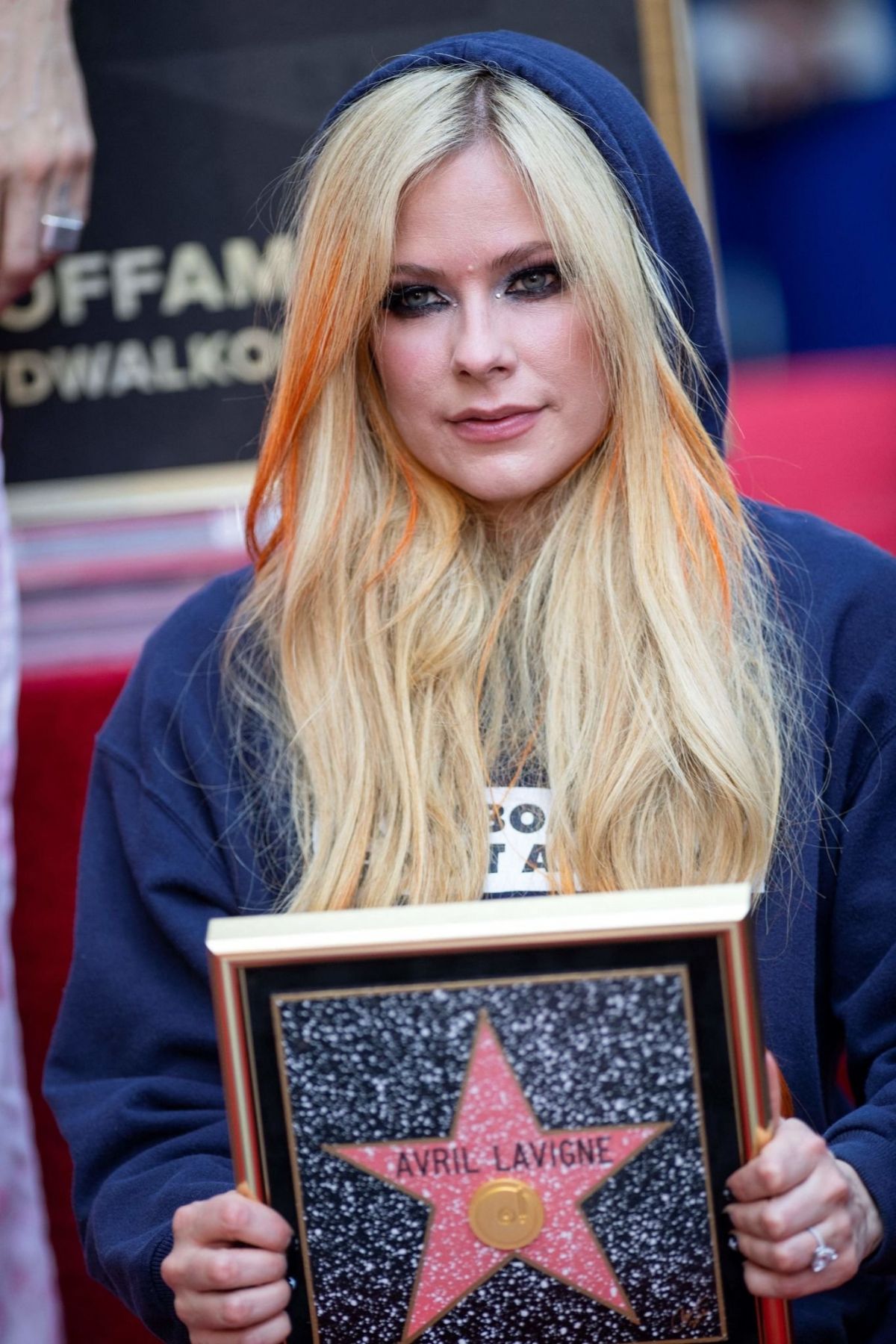 AVRIL LAVIGNE Honored with a Star on Hollywood Walk of Fame 08/31/2022.