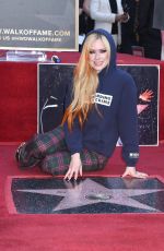 AVRIL LAVIGNE Honored with a Star on Hollywood Walk of Fame 08/31/2022