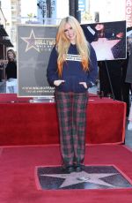 AVRIL LAVIGNE Honored with a Star on Hollywood Walk of Fame 08/31/2022