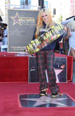 AVRIL LAVIGNE Honored with a Star on Hollywood Walk of Fame 08/31/2022