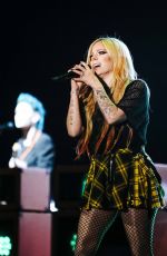 AVRIL LAVIGNE Performs at Arena Peru in Lima 09/05/2022