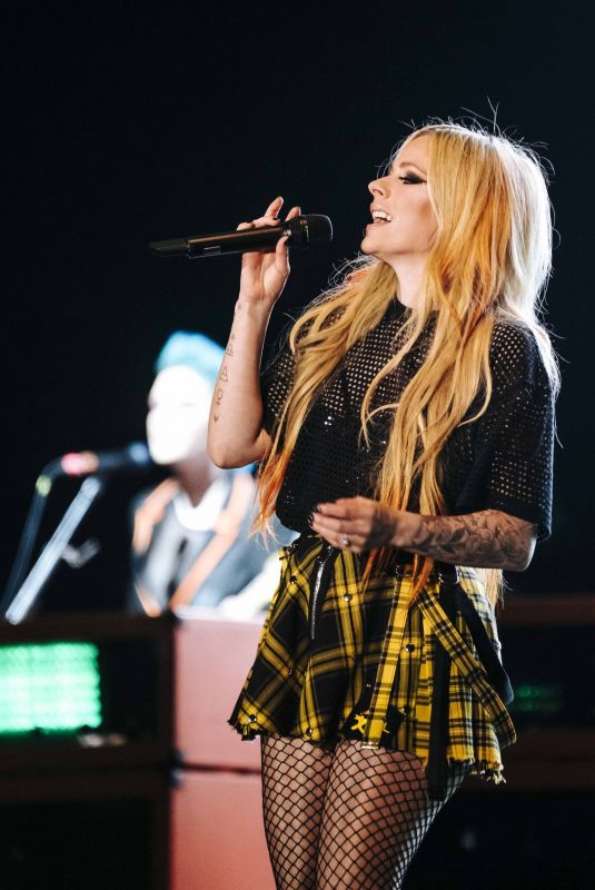 AVRIL LAVIGNE Performs at Arena Peru in Lima 09/05/2022
