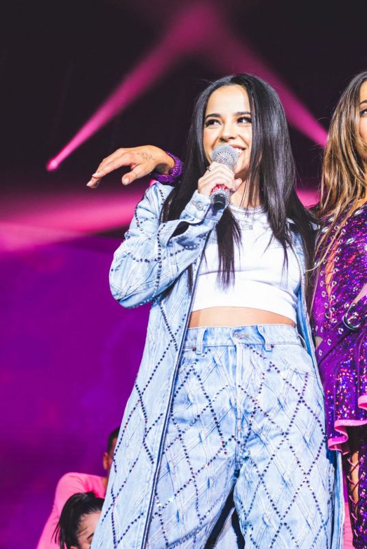 BECKY G and TINI STOESSEL Performs at Wizink Center in Madrid 09/25/2022