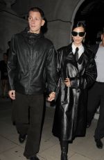 BELLA HADID and Marc Kalman Arrives at Burberry Spring/Summer 2023 Aftershow Party in London 09/26/2022
