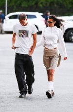 BELLA HADID and Marc Kalman Arrives at US Open in New York 08/31/2022