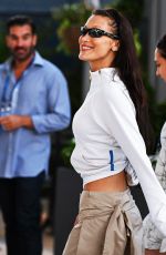 BELLA HADID and Marc Kalman Arrives at US Open in New York 08/31/2022