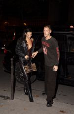 BELLA HADID and Marc Kalman Heading to La Maison du Caviar in Paris 09/28/2022