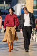 BELLA HADID and Marc Kalman Out at Milan Fashion Week 09/22/2022
