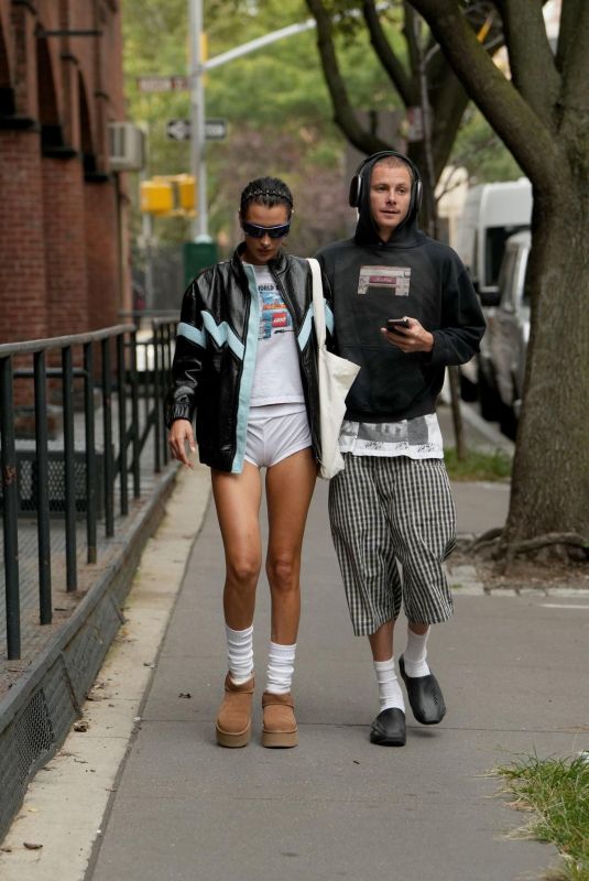 BELLA HADID and Marc Kalman Out in New York 09/19/2022