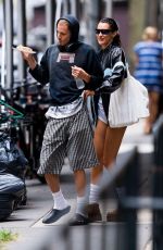 BELLA HADID and Marc Kalman Out in New York 09/19/2022