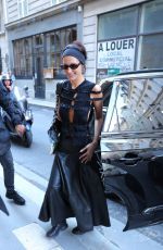 BELLA HADID Arrives a Isabel Marant Show at Paris Fashion Week 09/29/2022