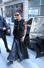 BELLA HADID Arrives a Isabel Marant Show at Paris Fashion Week 09/29/2022