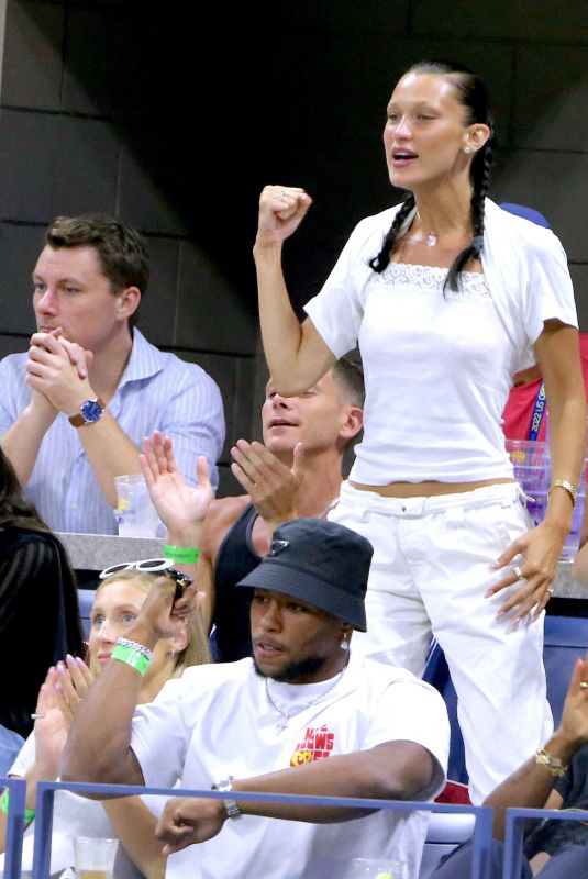 BELLA HADID at Serena Williams Game at US Open in New York 09/02/2022
