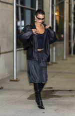 BELLA HADID Heading for Dinner with Friends in New York 09/19/2022
