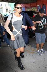 BELLA HADID Leaves Michael Kors Fashion Show in New York 09/14/2022