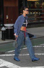 BELLA HADID Out and About in New York 09/13/2022