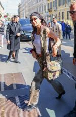BELLA HADID Out at Milan Fashion Week 09/22/2022
