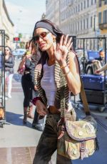 BELLA HADID Out at Milan Fashion Week 09/22/2022