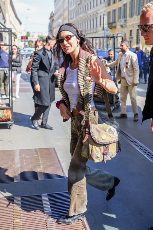 BELLA HADID Out at Milan Fashion Week 09/22/2022