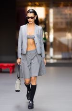 BELLA HADID Out for Fittings at Milan Fashion Week 09/23/2022