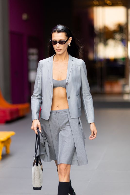 BELLA HADID Out for Fittings at Milan Fashion Week 09/23/2022