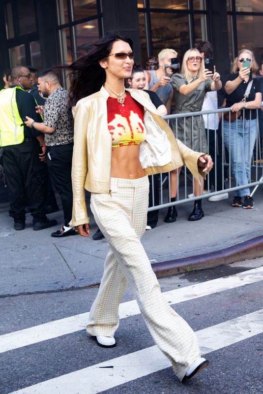 BELLA HADID Rehearsing for Vogue Fashion Show in New York 09/12/2022