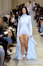 BELLA HADID Walks Runway at Burberry Show at London Fashion Week 09/26/2022