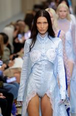 BELLA HADID Walks Runway at Burberry Show at London Fashion Week 09/26/2022