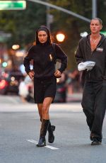 BELLAHADID and Marc Kalman Leaves Bar Pitti in New York City 09/07/2022