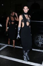 BIANCA BALTI Arrives at Kim Kardashians Private D&G Dinner Party in Milan 09/24/2022