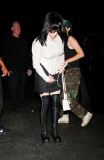 BILLIE EILISH Arrives at Kaia Gerber