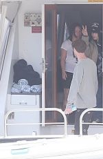 BILLIE EILISH on a Boat with Her Family in Perth 09/28/2022