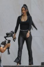BRE TIESI Filming a Scene for Their New Episodes in Los Angeles 09/08/2022