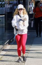 BRECC BASSINGER Out with Her Dog and Her Mother Shelley in Vancouver 09/25/2022