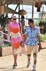 BRIGITTE NIELSEN on Vacation in Marbella 09/01/2022