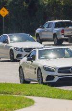 BRITNEY SPEARS Out for a Drive Near Her Home in Calabasas 08/30/2022