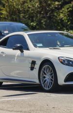 BRITNEY SPEARS Out for a Drive Near Her Home in Calabasas 08/30/2022